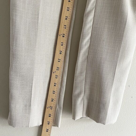 Antonio Melani Beige Dress Pants Size 2 Trousers Straight Leg Casual Lightweight - Picture 8 of 10